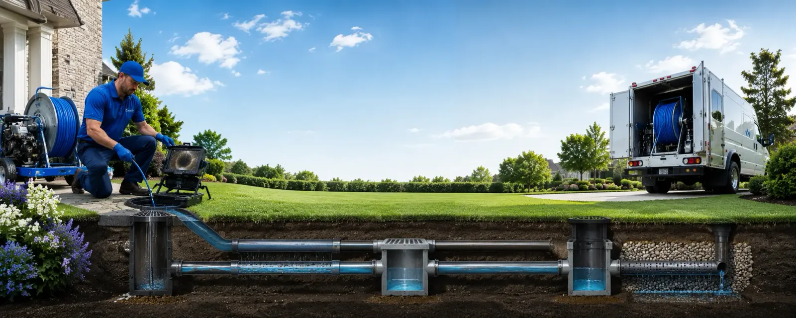 Outdoor drain cleaning information for Haydenville, OH